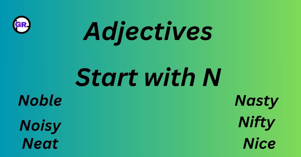 Adjectives Start with N